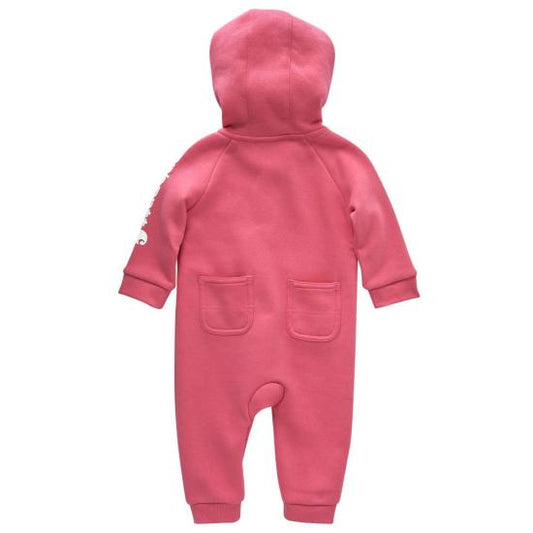 Girl's Toddler Long Sleeve Fleece Zip Coverall