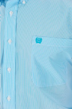 Men's Tencel Micro Stripe Button-Up Shirt