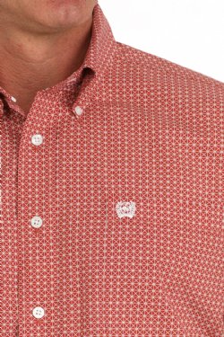 Men's Long Sleeve Western Print