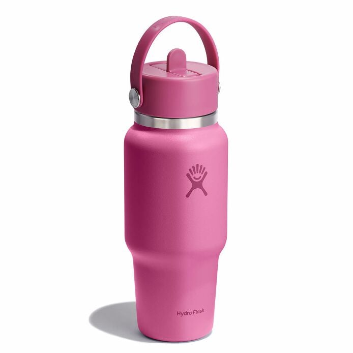 24 Oz Wide Mouth Flex Straw Travel Bottle