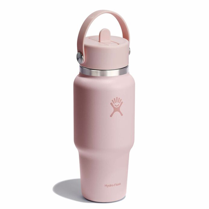 24 Oz Wide Mouth Flex Straw Travel Bottle