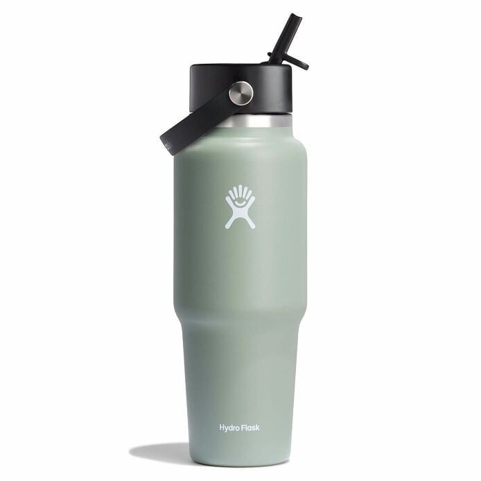 32 oz Wide Mouth Flex Straw Travel Bottle
