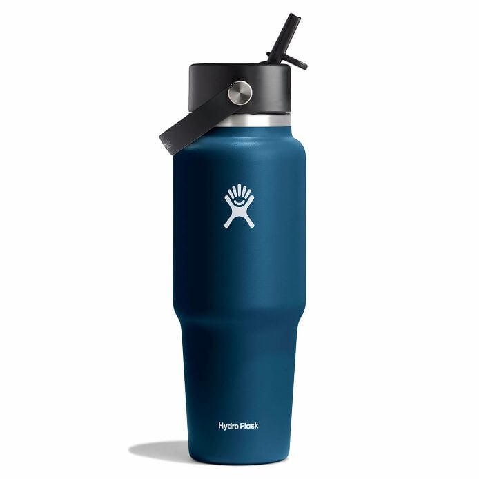 32 oz Wide Mouth Flex Straw Travel Bottle
