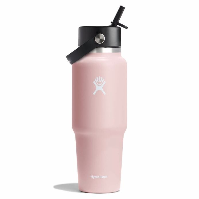 32 oz Wide Mouth Flex Straw Travel Bottle