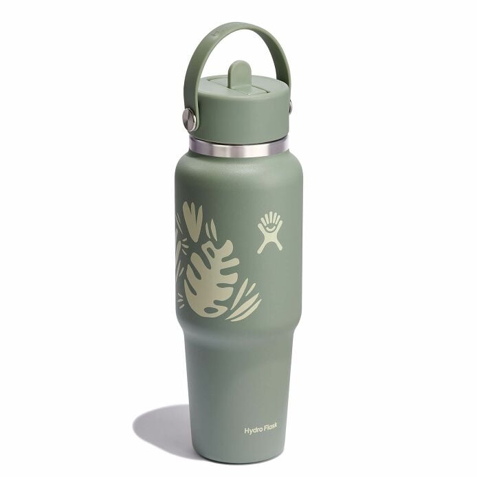 32 oz Wide Mouth Flex Straw Travel Bottle