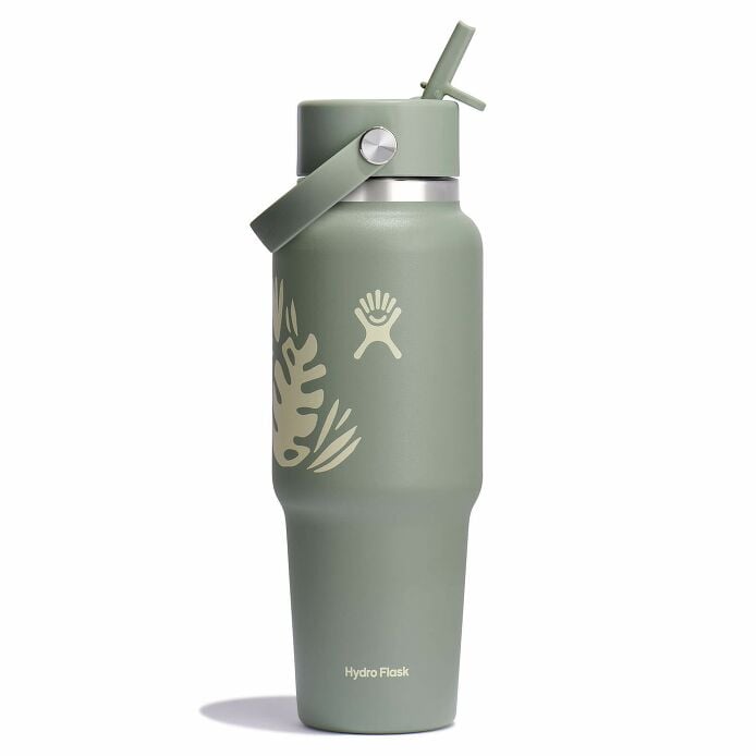 32 oz Wide Mouth Flex Straw Travel Bottle