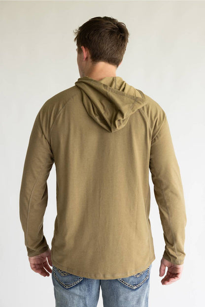 Men's Force Relaxed Hooded Long Sleeve Shirt