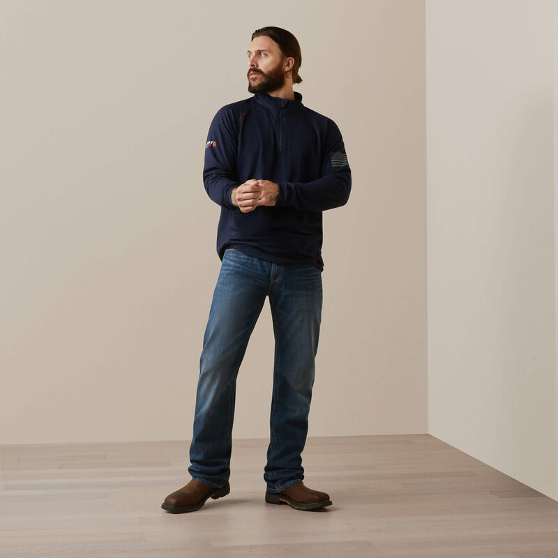 FR Combat Stretch 1/4 Zip Work Shirt