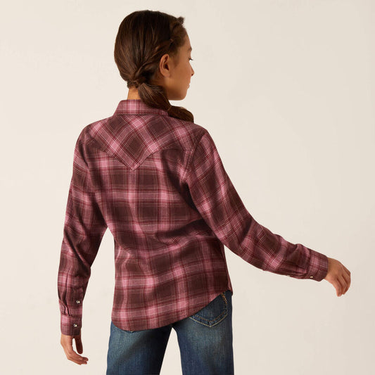 Girl's Long Sleeve Button Up