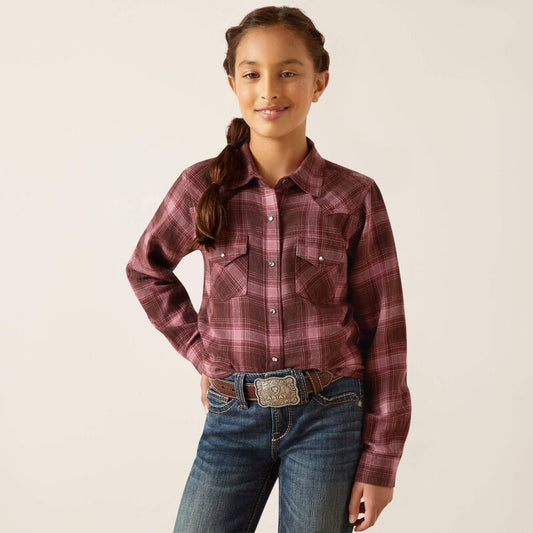 Girl's Long Sleeve Button Up