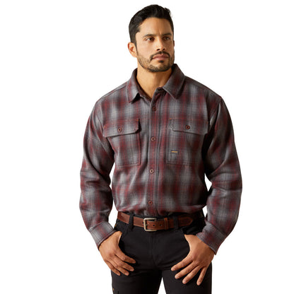 Men's Rebar Heavy Flannel Work Shirt