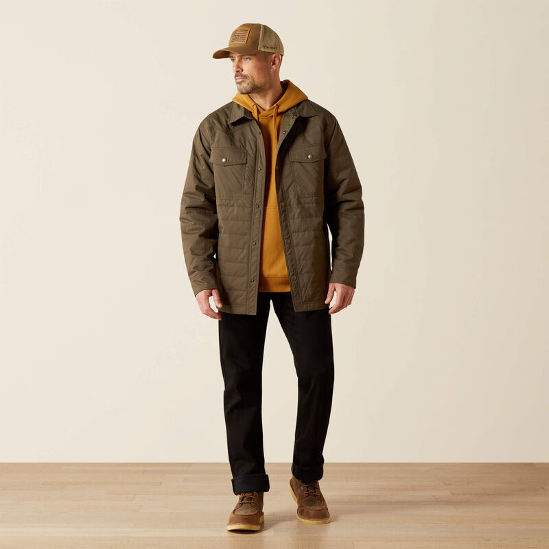 Men's Quilted Shirt Jacket
