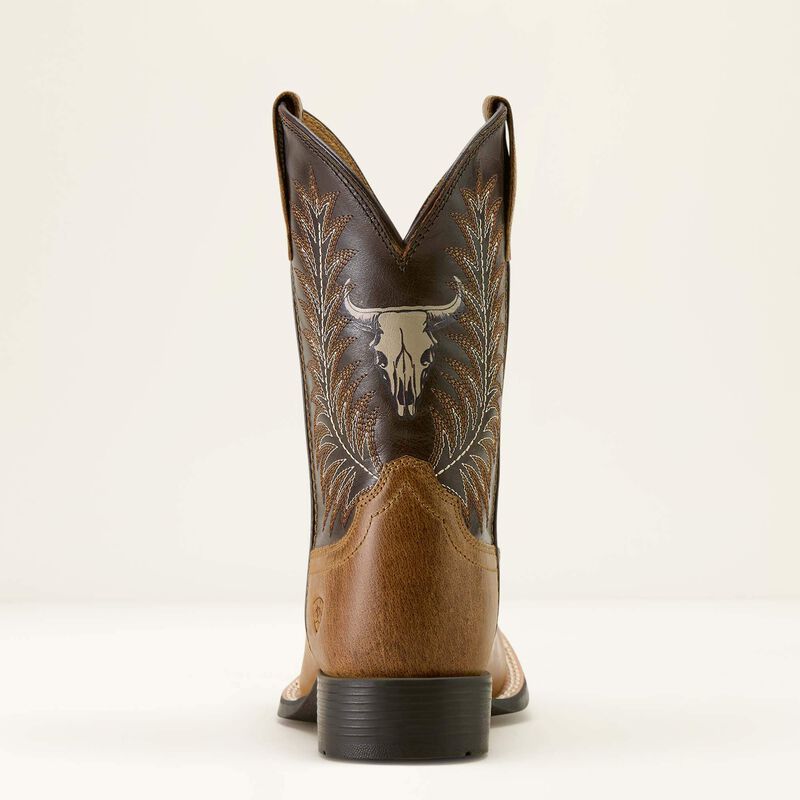 Youth Stampede Wide Square Toe Western Boot