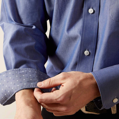 Men's Wrinkle Free Solid Pinpoint Oxford Shirt