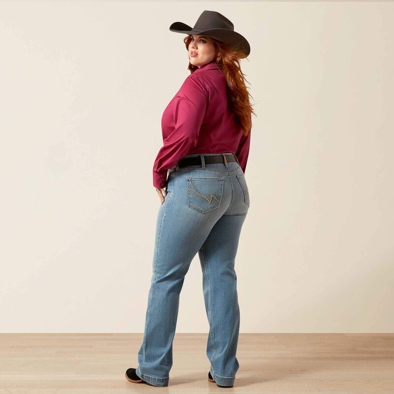 Women's Mid Rise Giovana Slim Trouser Jeans