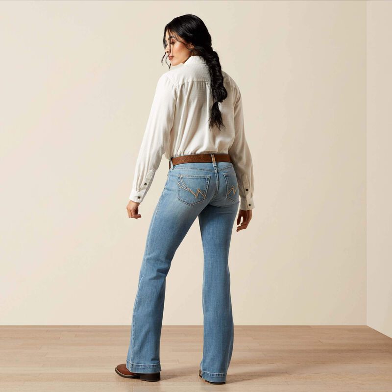 Women's Mid Rise Giovana Slim Trouser Jeans