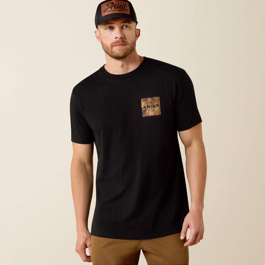 Men's Boot Leather Patch T-Shirt