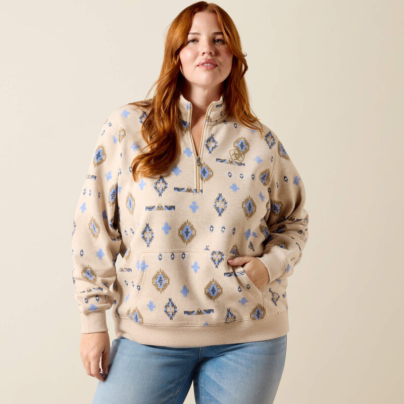 Women's Sapphire 1/2 Zip Sweatshirt