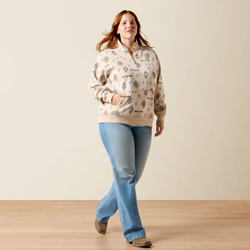 Women's Sapphire 1/2 Zip Sweatshirt