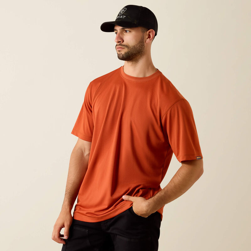 Men's Rebar Heat Fighter Textured Short Sleeve T-Shirt