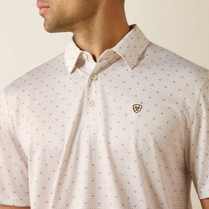 Men's All Over Print Classic Fit Polo
