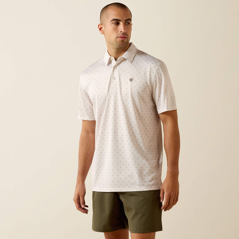 Men's All Over Print Classic Fit Polo