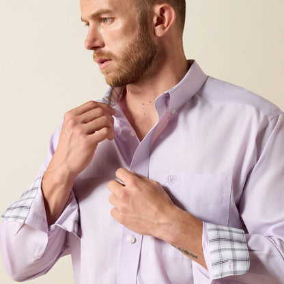 Men's Wrinkle Free Solid Pinpoint Oxford Shirt