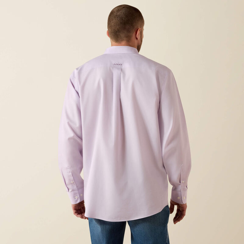 Men's Wrinkle Free Solid Pinpoint Oxford Shirt