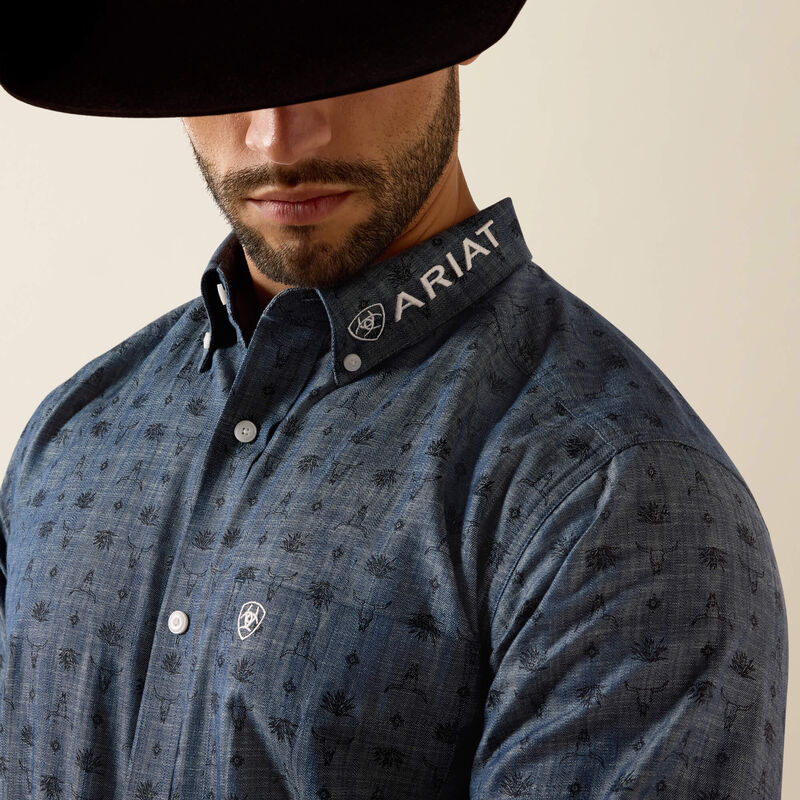 Men's Casual Team Long Sleeve Shirt
