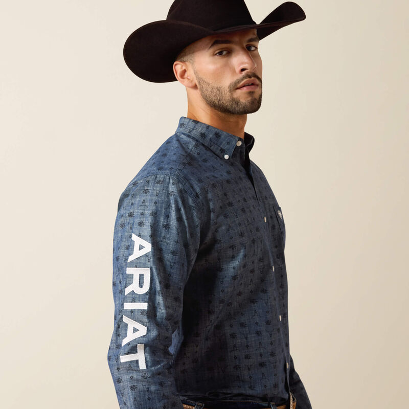 Men's Casual Team Long Sleeve Shirt