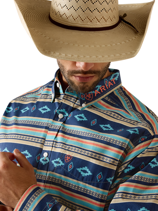 Men's Casual Team Serape Long Sleeve Shirt