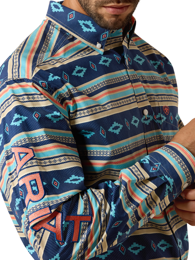 Men's Casual Team Serape Long Sleeve Shirt