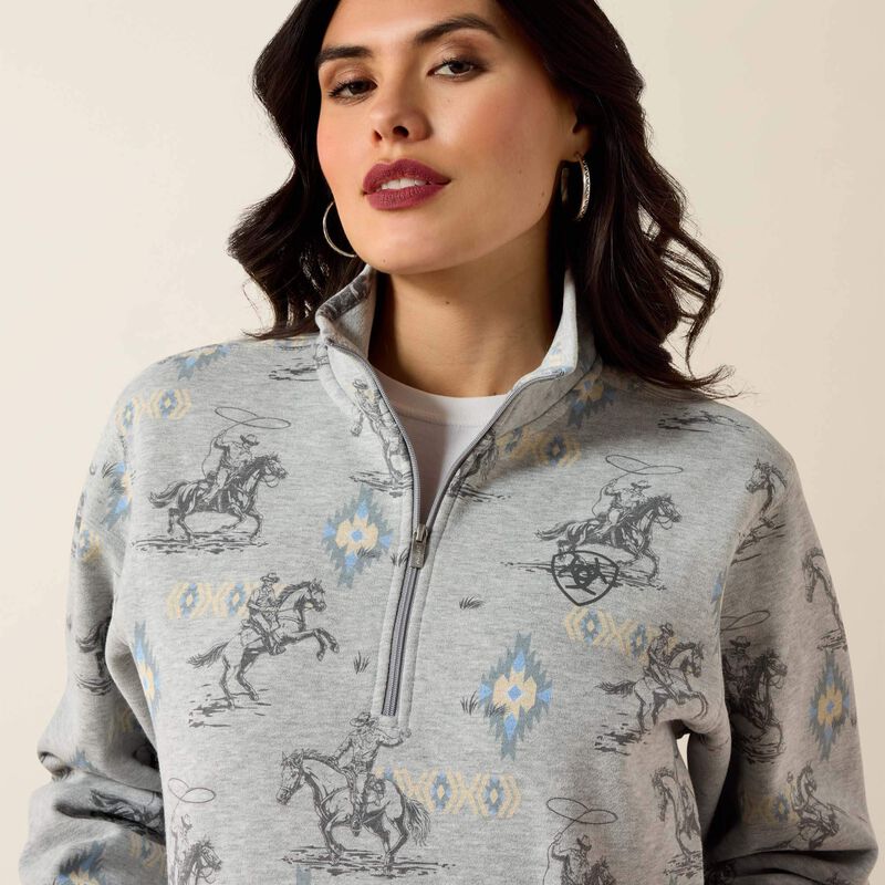 Women's Sapphire 1/2 Zip Sweatshirt