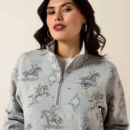 Women's Sapphire 1/2 Zip Sweatshirt