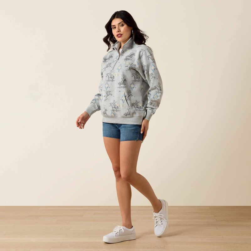 Women's Sapphire 1/2 Zip Sweatshirt