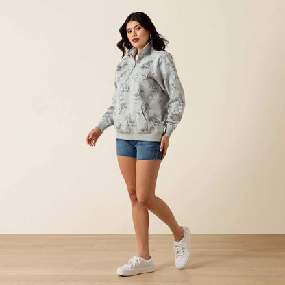 Women's Sapphire 1/2 Zip Sweatshirt