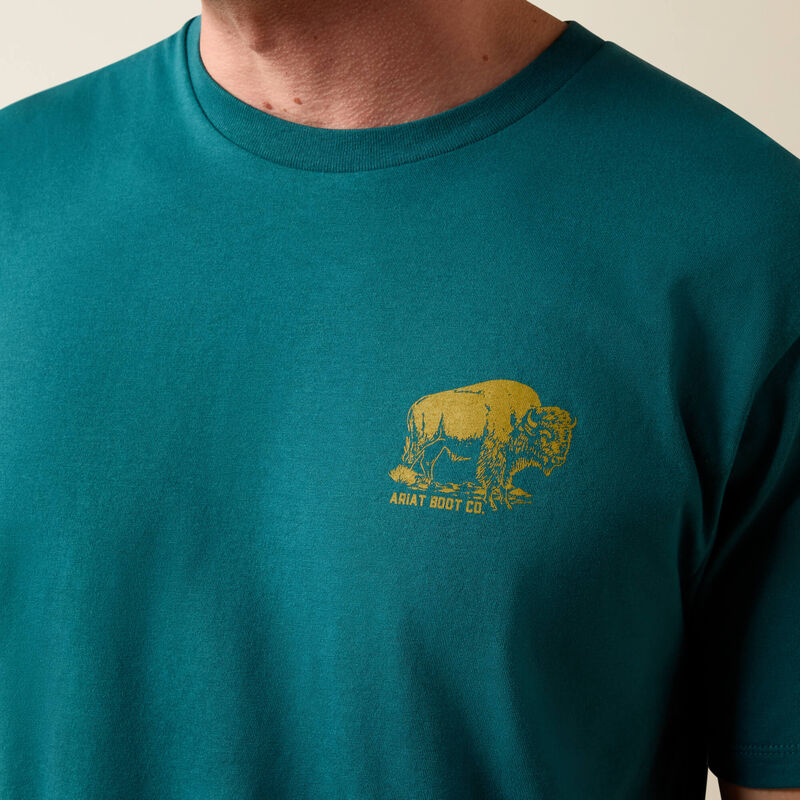Men's Bison Wander Flag Classic SS T-Shirt