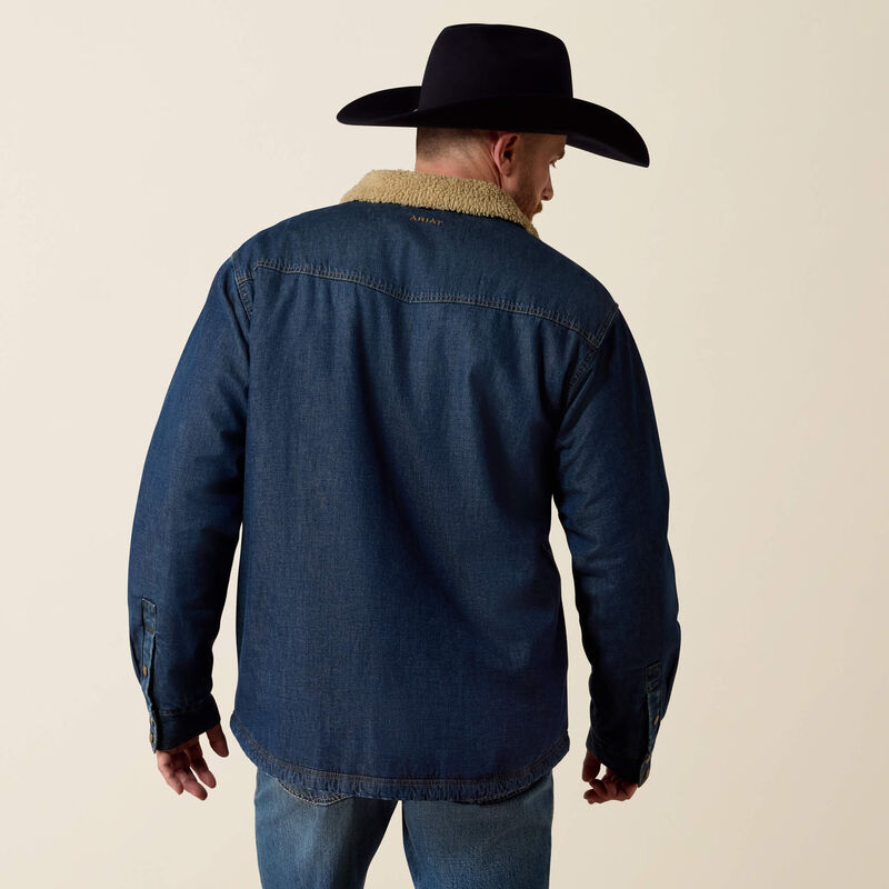 Men's Sherpa Lined Shirt Jacket Stewart