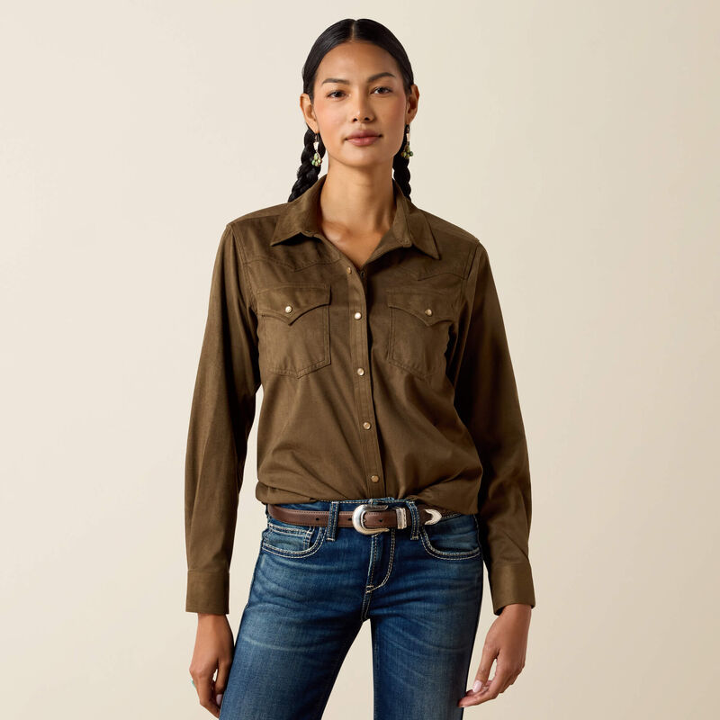Women's Autumn Drift West Long Sleeve Snap