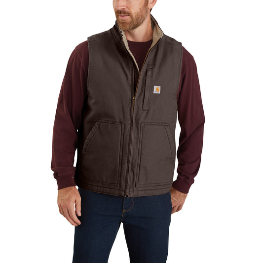 Mock Neck Sherpa Vest