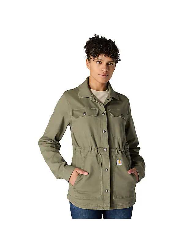 Women's Relaxed Fit Canvas Coat
