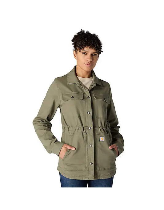 Women's Relaxed Fit Canvas Coat