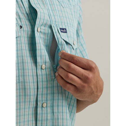 Men's Performance Snap Short Sleeve Plaid