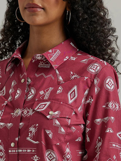 Women's Long Sleeve Essential Snap