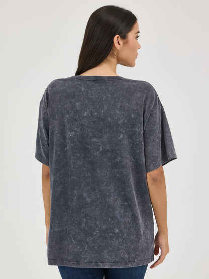 Women's Acid Wash Oversized Tee