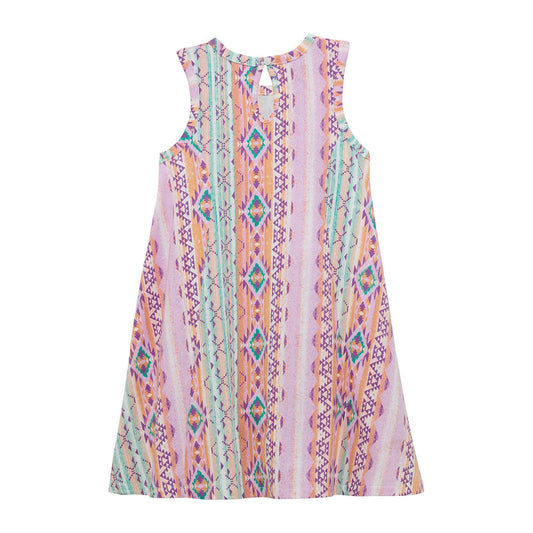 Girl's Multi-Color Aztec Dress