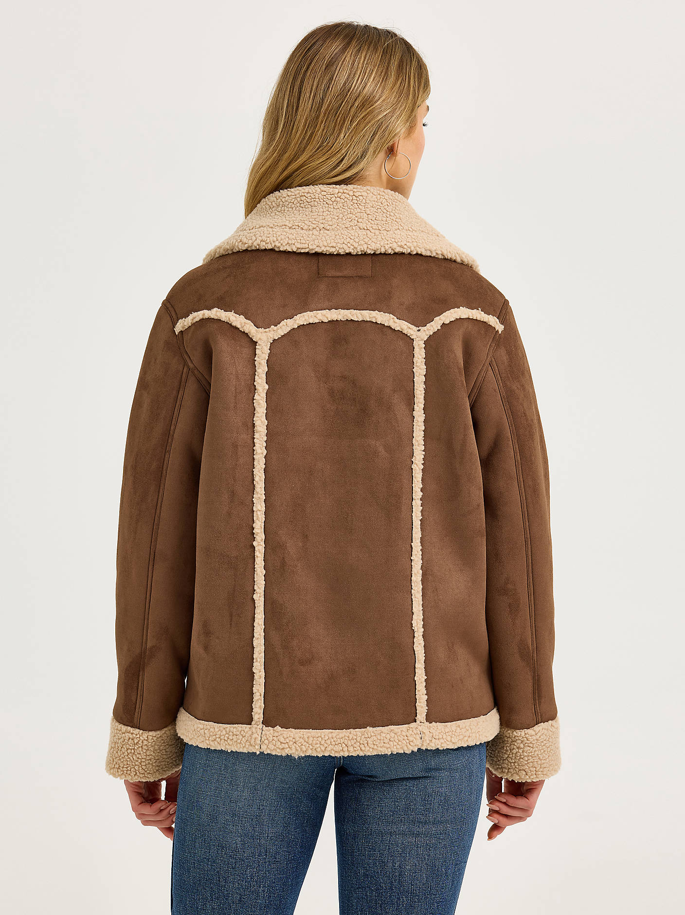 Women's Faux Shearling Barn Coat