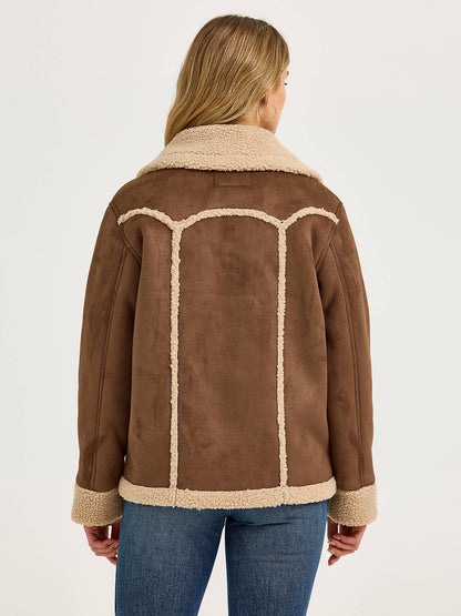 Women's Faux Shearling Barn Coat