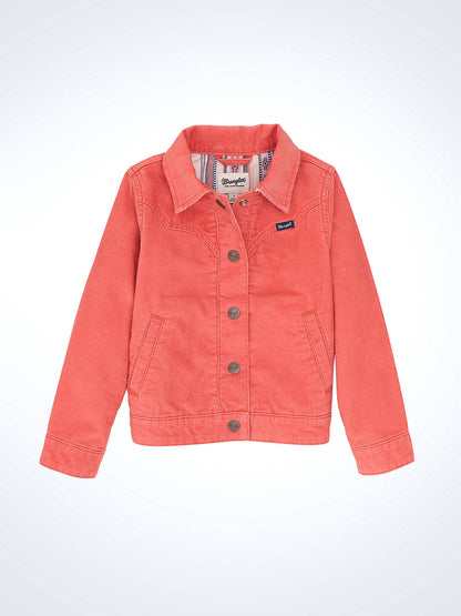 Girl's Flannel Lined Corduroy Jacket