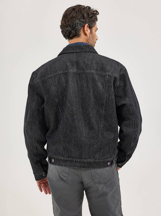 Men's Denim Flannel Lined Western Jacket